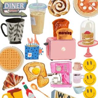 Preppy food wallpaper