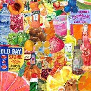 Preppy food wallpaper