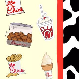 Preppy food wallpaper