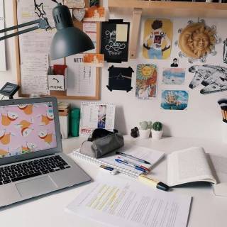 Aesthetic study desktop wallpaper