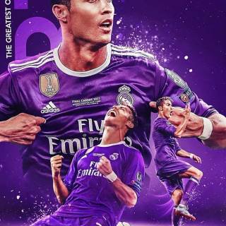 Purple Ronaldo wallpaper