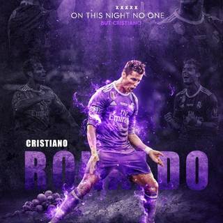 Purple Ronaldo wallpaper