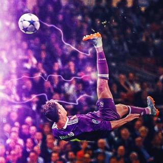 Purple Ronaldo wallpaper