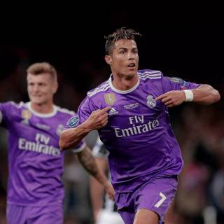 Purple Ronaldo wallpaper