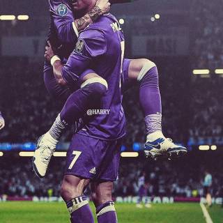 Purple Ronaldo wallpaper