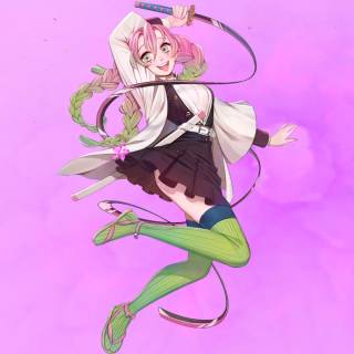 Mitsuri and Obanai Demon Slayer wallpaper