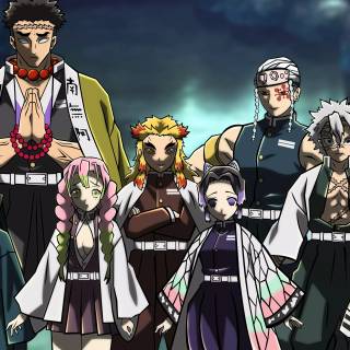 Demon Slayer Mitsuri desktop 4k wallpaper