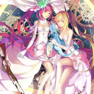 PS3 pink anime wallpaper