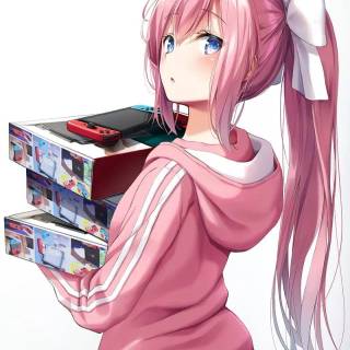 PS3 pink anime wallpaper