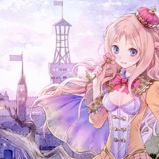 PS3 pink anime wallpaper