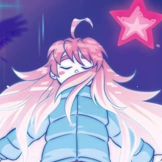 PS3 pink anime wallpaper