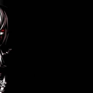 Anime black and white full HD wallpaper