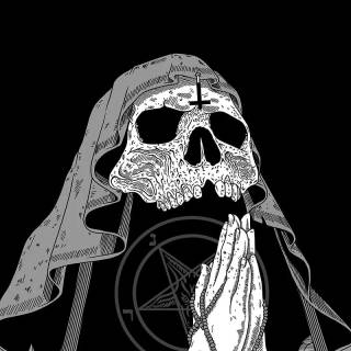 Scary black and white anime wallpaper