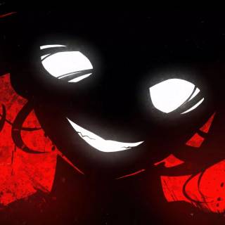 Scary black and white anime wallpaper