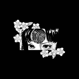 Scary black and white anime wallpaper