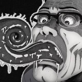 Scary black and white anime wallpaper