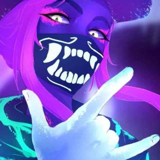 Neon girly anime wallpaper