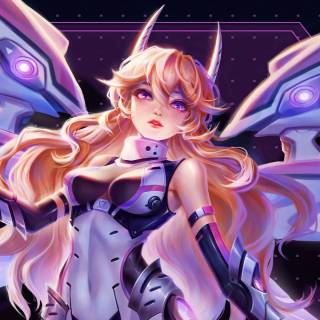 Cybercore anime wallpaper