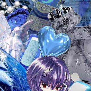 Cybercore anime wallpaper