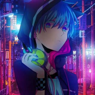 Cybercore anime wallpaper