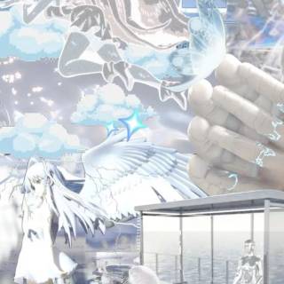 Cybercore anime wallpaper