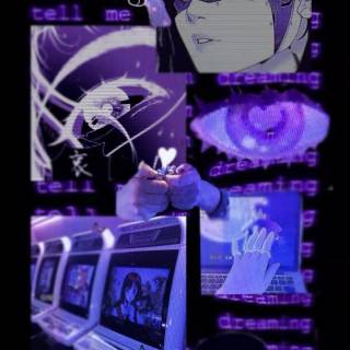 Cybercore anime wallpaper