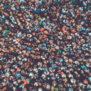 People crowd wallpaper