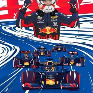 F1 Red Bull cartoon wallpaper