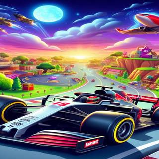 F1 cartoon wallpaper