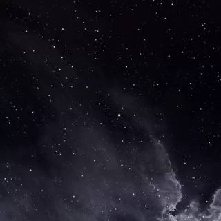 Dark starry night sky wallpaper