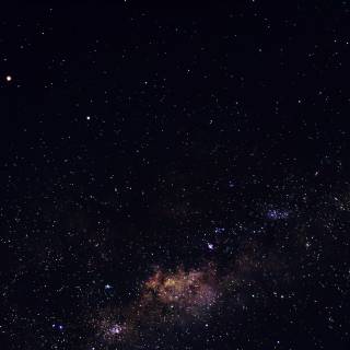 Dark starry night sky wallpaper