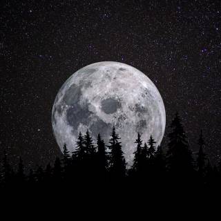 Dark starry night sky wallpaper