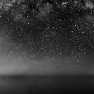 Dark starry night sky wallpaper