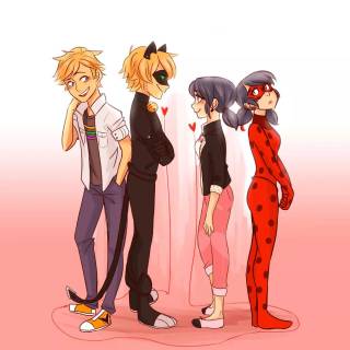 Cat Noir collage wallpaper