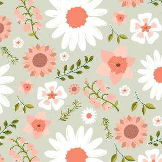 Flowers aesthetic computer wallpaper