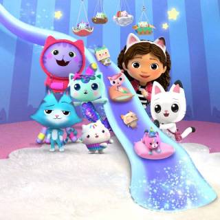 MerCat Gabby's Dollhouse wallpaper