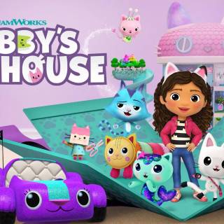 MerCat Gabby's Dollhouse wallpaper