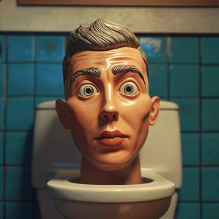 Skibidi Toilet laptop wallpaper