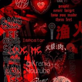Stray Kids red wallpaper