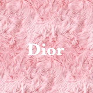 Pink Dior collage wallpaper