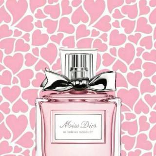 Pink Dior collage wallpaper