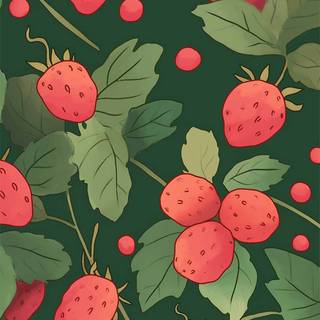 Preppy fruit wallpaper