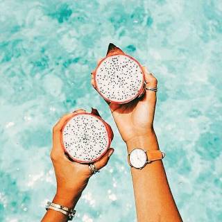 Preppy fruit wallpaper