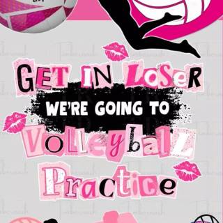 Volleyball pink wallpaper