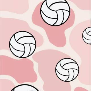 Volleyball pink wallpaper