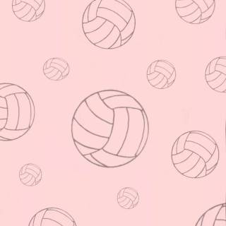 Volleyball pink wallpaper