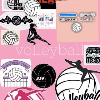 Volleyball pink wallpaper