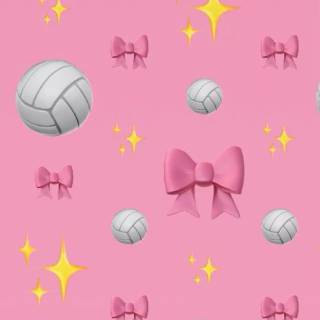 Volleyball pink wallpaper