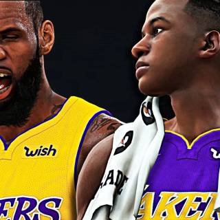 Lebron and Bronny wallpaper