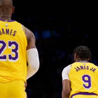 Lebron and Bronny wallpaper